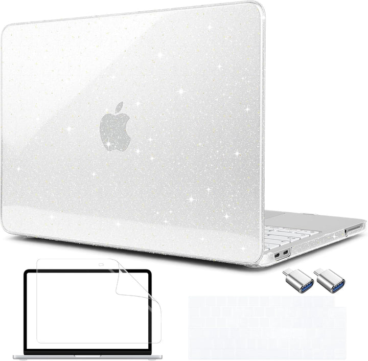 MEEgoodo Funda con purpurina para MacBook Neo de 13 pulgadas versió...