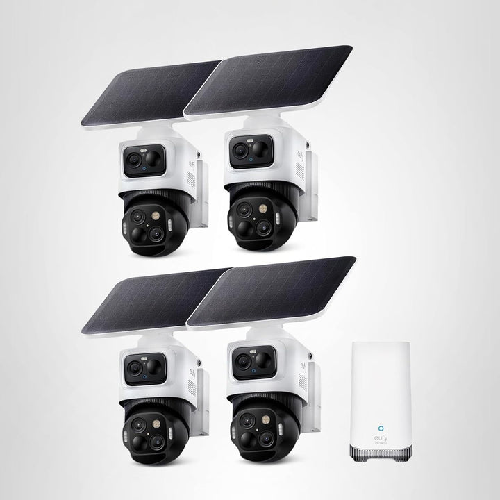 eufy Security eufyCam S4 kit de 4 cámaras, cámara de seguridad sola...