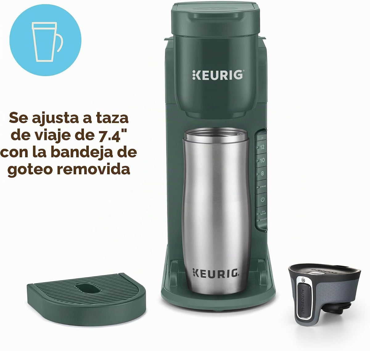 Keurig K-Express Cafetera de una sola porción para cápsulas K-Cup, Evergreen