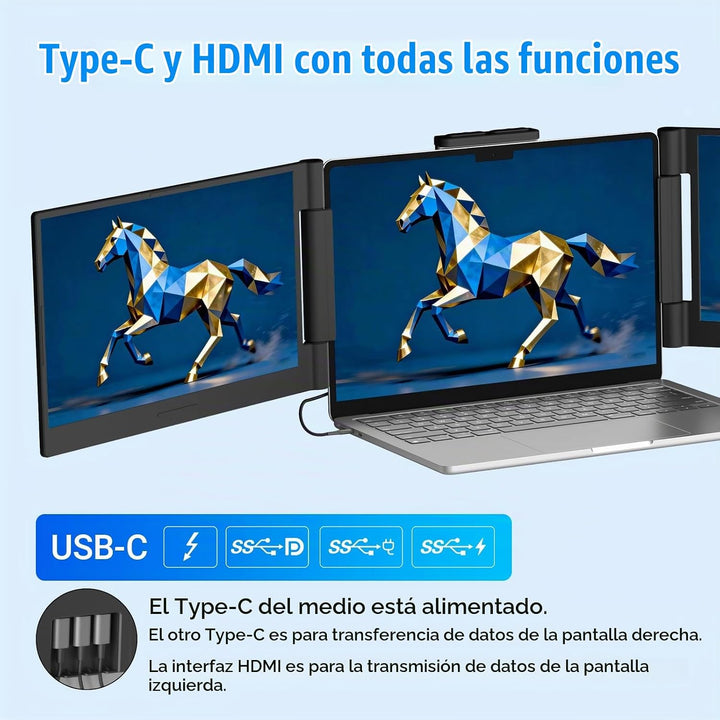 Funhill Extensor de pantalla para computadora portátil de 14 pulgad...