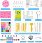 72 Colores de Arcilla Polimérica Kit, DIY Joyería Manualidades Regalos para Principiantes