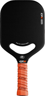 CPX Pro Paleta de pickleball en fibra de carbono - Grado profesional, acabado mate, núcleo de panal, agarre estilo tenis - Paleta sin borde diseñada en Chicago, EE. UU.