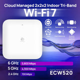 EnGenius Punto de acceso interior ECW520 Wi-Fi 7 Tri-Band - Velocid...