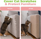 Catify - Alfombrilla rascador para gatos, color beige, L: 78 pulgadas