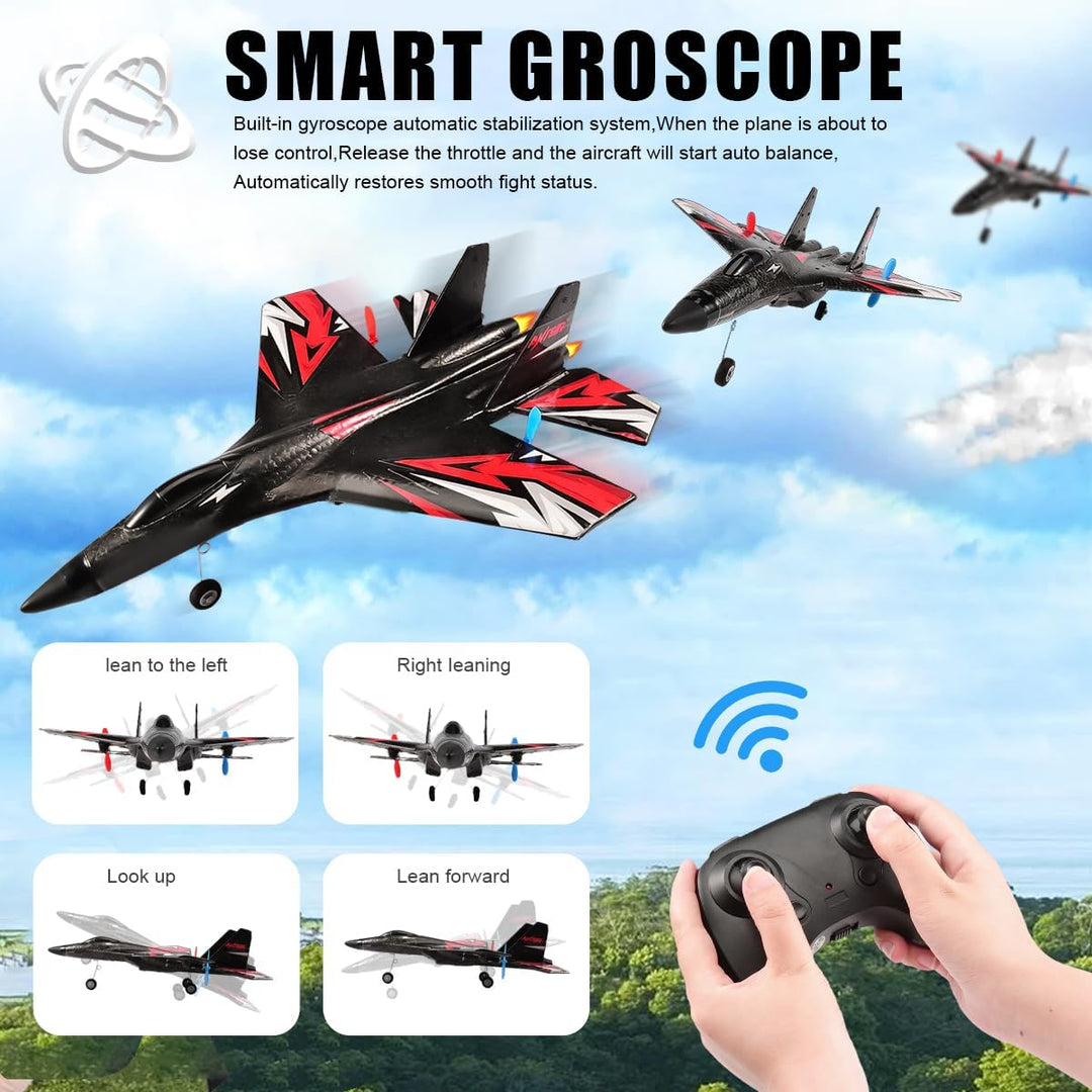 RoofWorld Nueva actualización de avión SU27 RC, juguetes de combate...