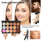 Kit completo de maquillaje para niñas, paleta de sombras de ojos, b...