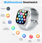 Poounur Reloj inteligente, AMOLED 2026 con pantalla táctil completa HD curvada, compatible con iOS y Android para entrenamiento diario, regalo de negocios