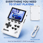 Consola de juegos portátil retro para adultos, pantalla IPS de 3 pulgadas