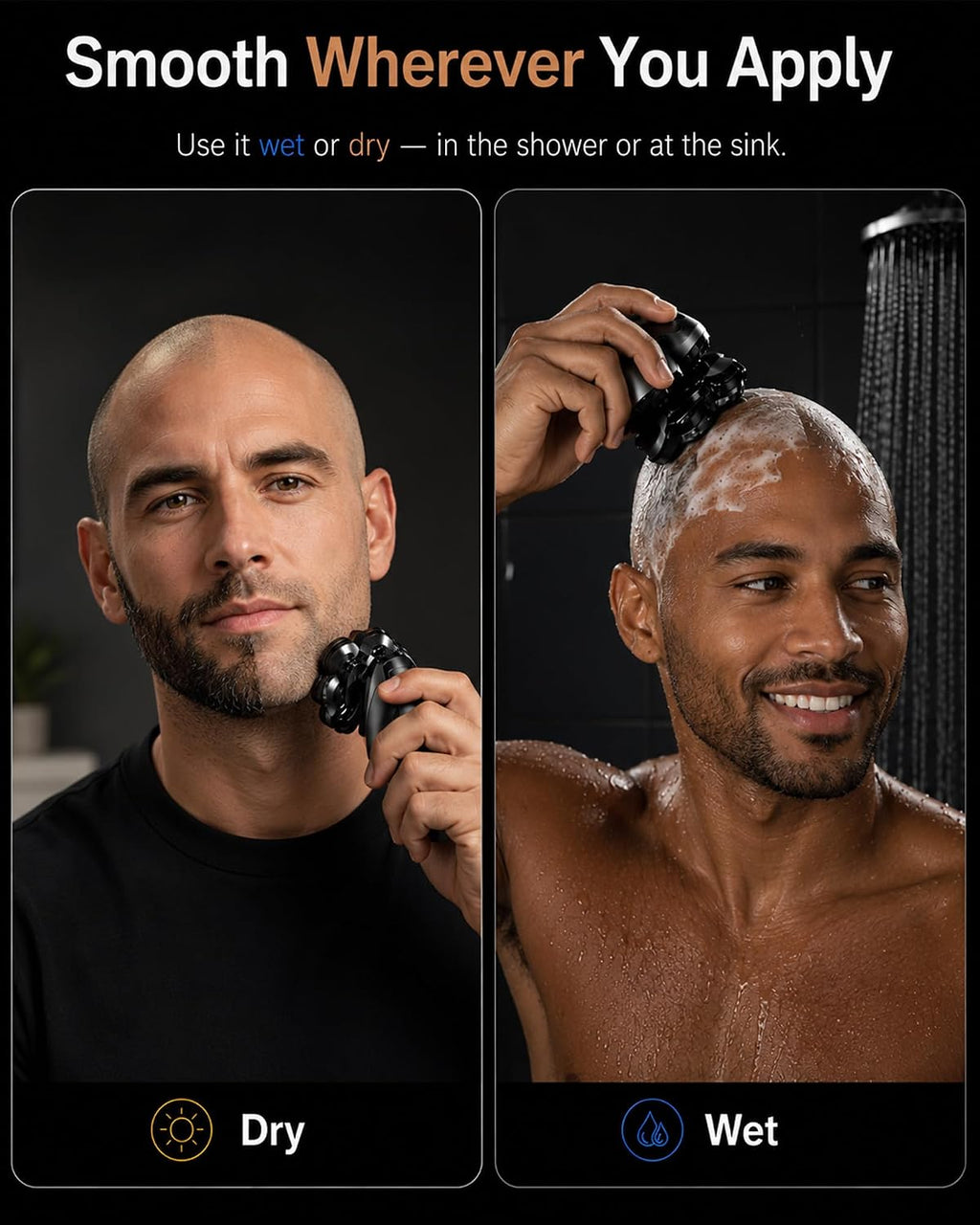 Afeitadoras de cabeza para hombres calvos LK9588HGQ0901B