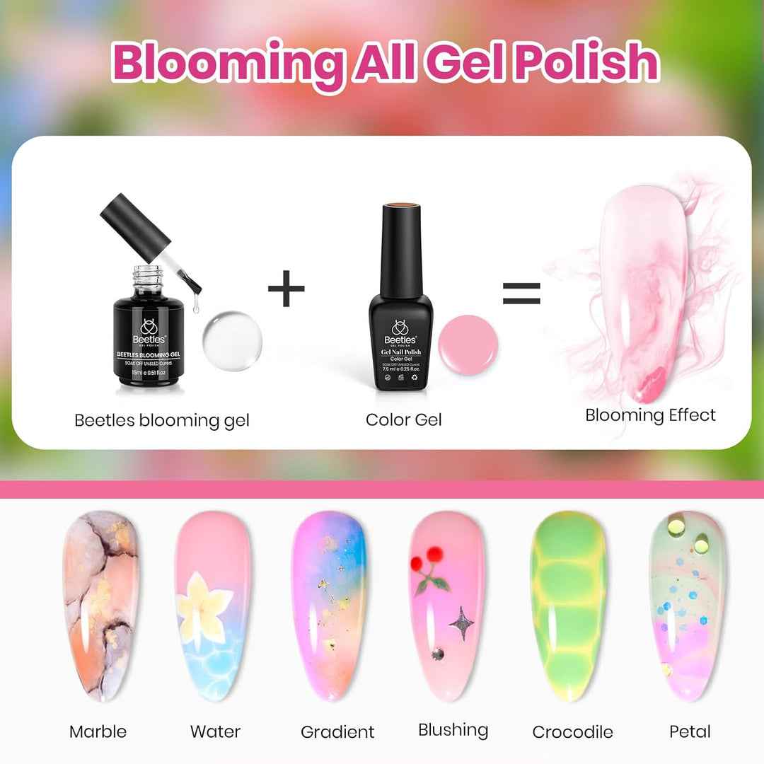 Beetles - Juego de esmaltes de gel primaverales, colección Blooming...