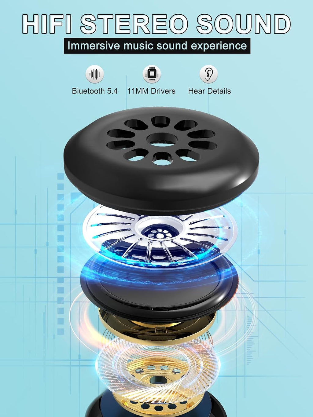 LC-dolida - Auriculares para dormir, Máscara de ojos 3D con Bluetooth, música inalámbrica, máscara para dormir con auriculares Bluetooth, altavoces estéreo ultrafinos perfectos para dormir; ideal para