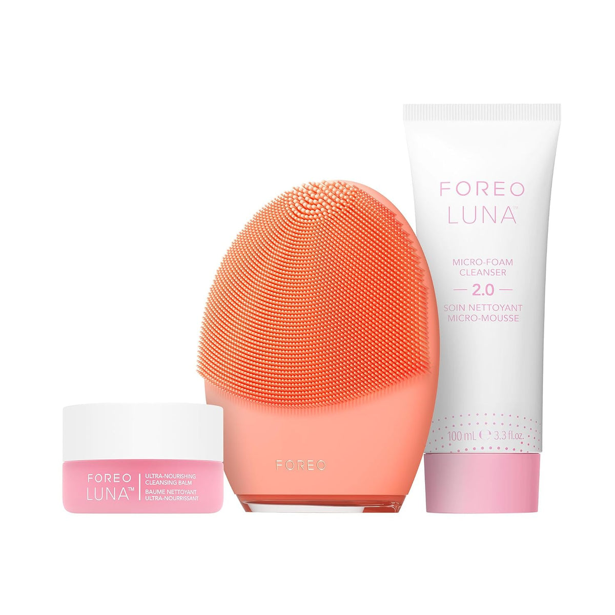 FOREO Luna 4 piel equilibrada + limpiador de microespuma 2.0 + bálsamo