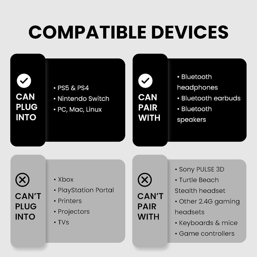 Avantree Adaptador de audio Bluetooth USB-C C81 para PS5