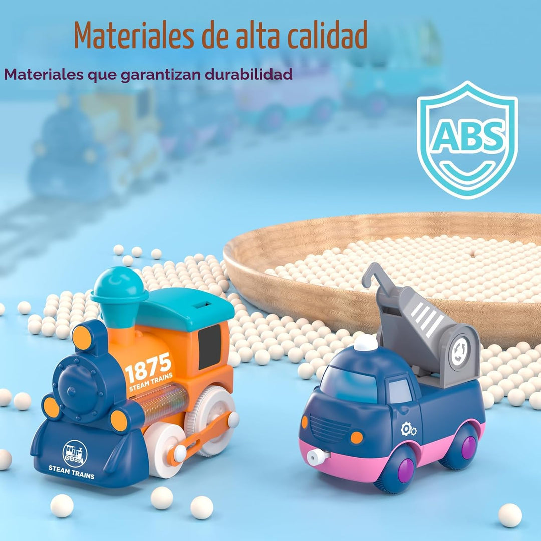 Juego de tren para niños pequeños, juguete de tren eléctrico para n...