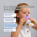 Autobrush - Cepillo de dientes eléctrico en forma de U para niños, Dinosaurio de 3 a 5 años