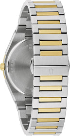 Reloj Bulova para Hombre Dress Classic de Cuarzo bicolor en Acero Inoxidable, Esfera con Patrón, 39 mm