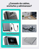 MOKiN Banco de energía 3 en 1, cargador portátil de 10000 mAh 40 W...