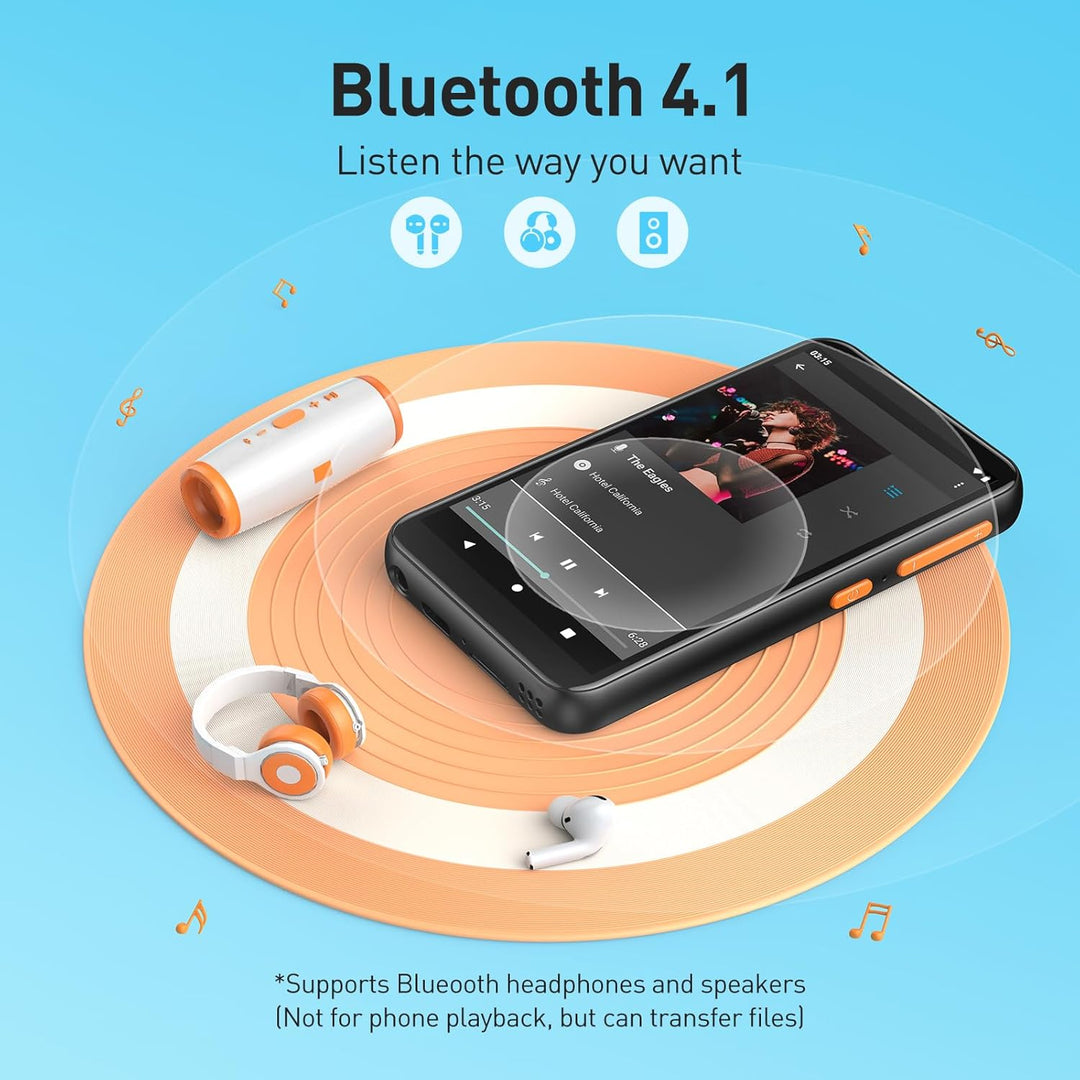 Reproductor MP3 AGPTEK de 80GB para niños con Bluetooth y WiFi, T07...
