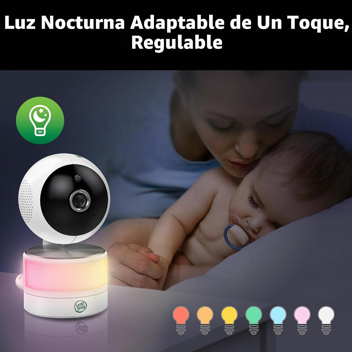 LeapFrog LF920-2HD Monitor de video de 2 cámaras con pantalla HD de 7"