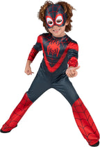Disfraz oficial MARVEL para niño pequeño - Edición Deluxe de Halloween: Mono acolchado de primera calidad y pieza de tela para la cabeza (3T-4T)