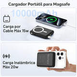para Cargador Portátil Magsafe - Batería de 10000mAh para Magsafe c...