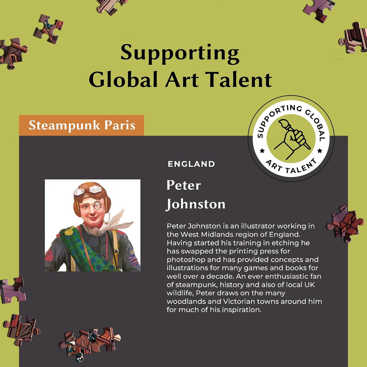 Time Warp Puzzle – Steampunk Paris - Rompecabezas de 1000 Piezas para Adultos