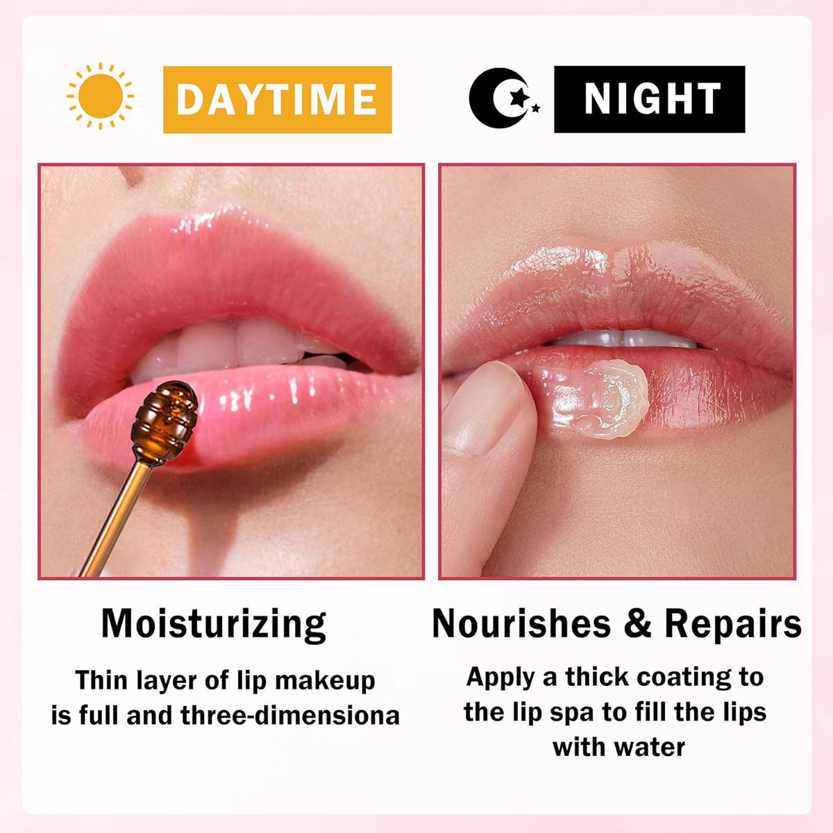 LZXLUKGIR Bálsamo labial de miel, mascarilla hidratante para labios...