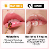 LZXLUKGIR Bálsamo labial de miel, mascarilla hidratante para labios...