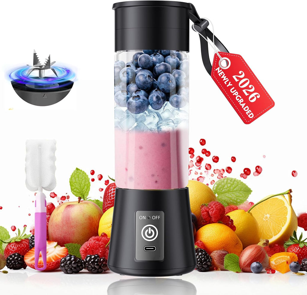 Batidora portátil de smoothie recién actualizada en 2026 - Batidora personal para viaje