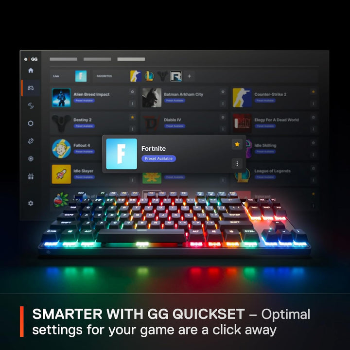 SteelSeries Apex Pro TKL Wireless Gen 3 Interruptores OmniPoint 3.0...