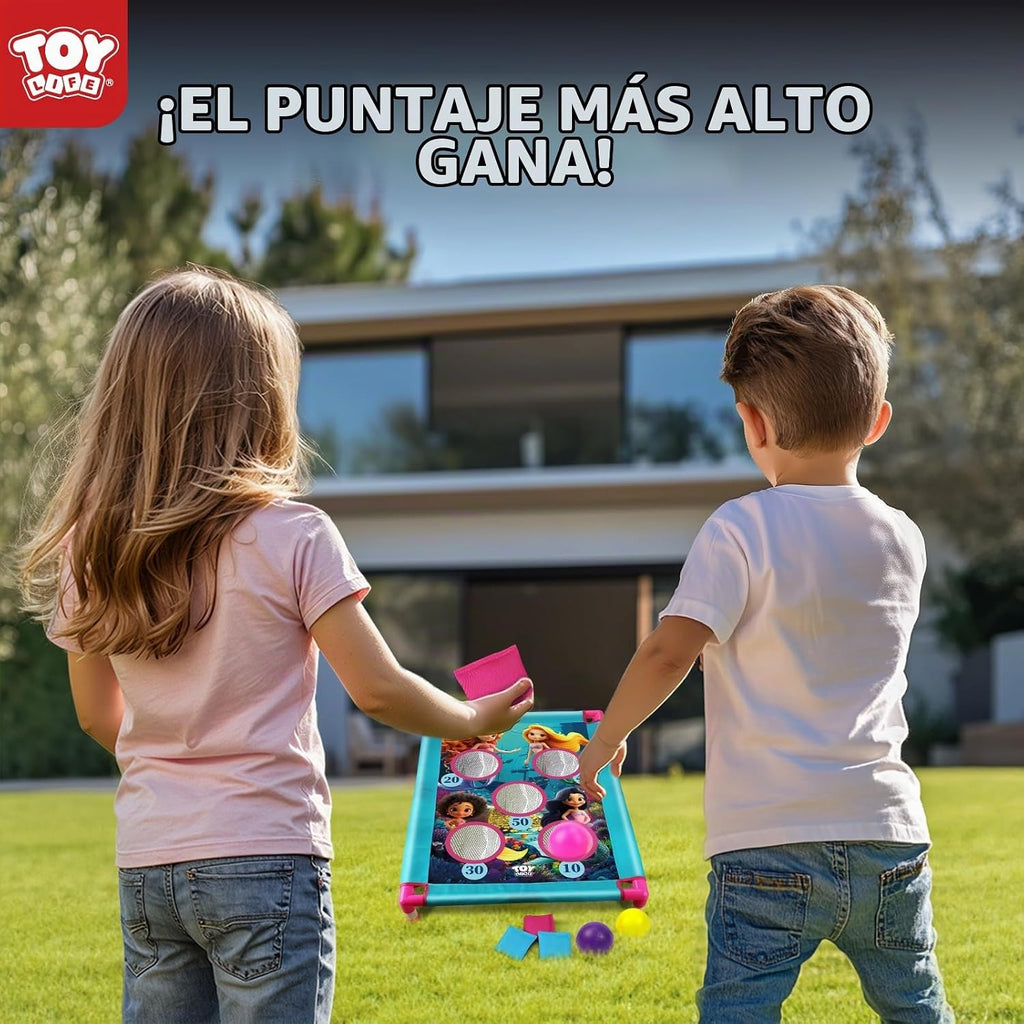 TOY Life Bean Bag Toss Game, Carnival Party Games, Cornhole Set para Kids Outdoor Games, Outside Toys para Kids Ages 4-8, Yard Outdoor Toys para Toddlers 3-5, Gifts para 3 4 5 6 7 Year Old Girls & Boys