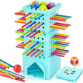 Juego de bola de caída, juego de mesa Montessori para niños de 4 a 6 años, juguete educativo preescolar para 3, 4, 5, 6 años, juego de palos de madera, juguete de habilidades motoras finas, juego de