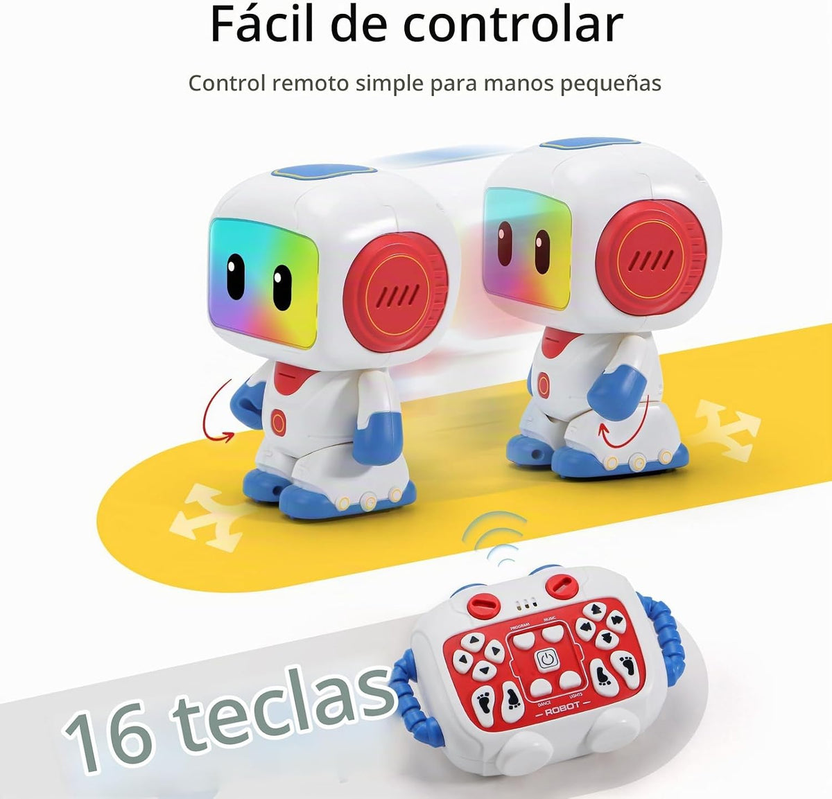 GILOBABY Robot de juguete programable RC para niños de 3 a 5 años, astronauta STEM recargable