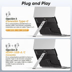 Ygretyrjh Extensor de pantalla para laptop de 15.6 pulgadas, monito...