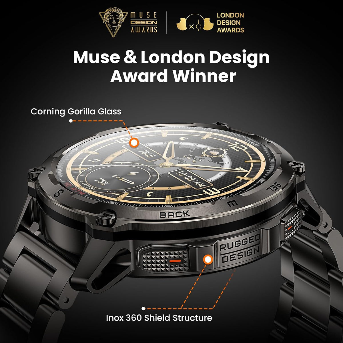 KOSPET Reloj inteligente Tank T4 Special Edition, GPS de doble banda, mapas
