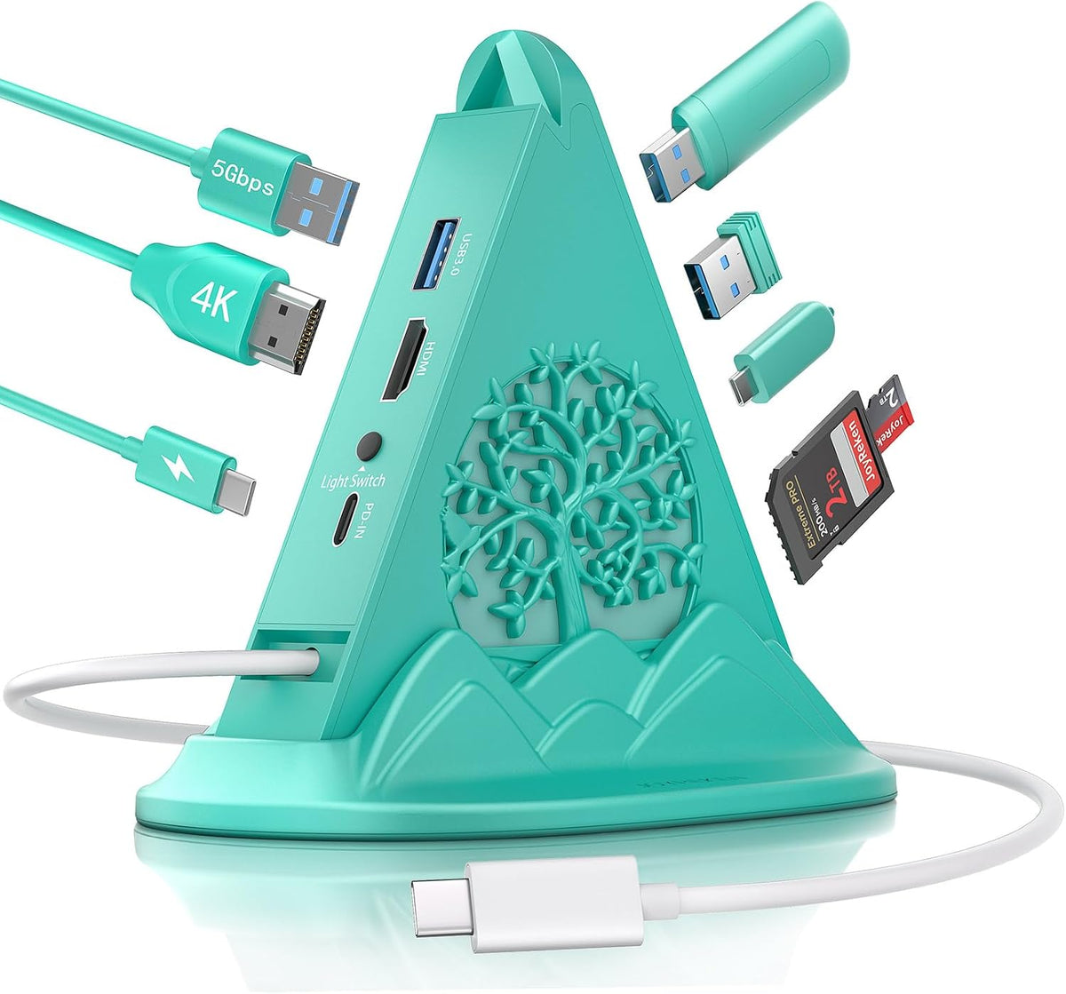 JoyReken, C8-JR-HBTRE8GN-BS, hub USB