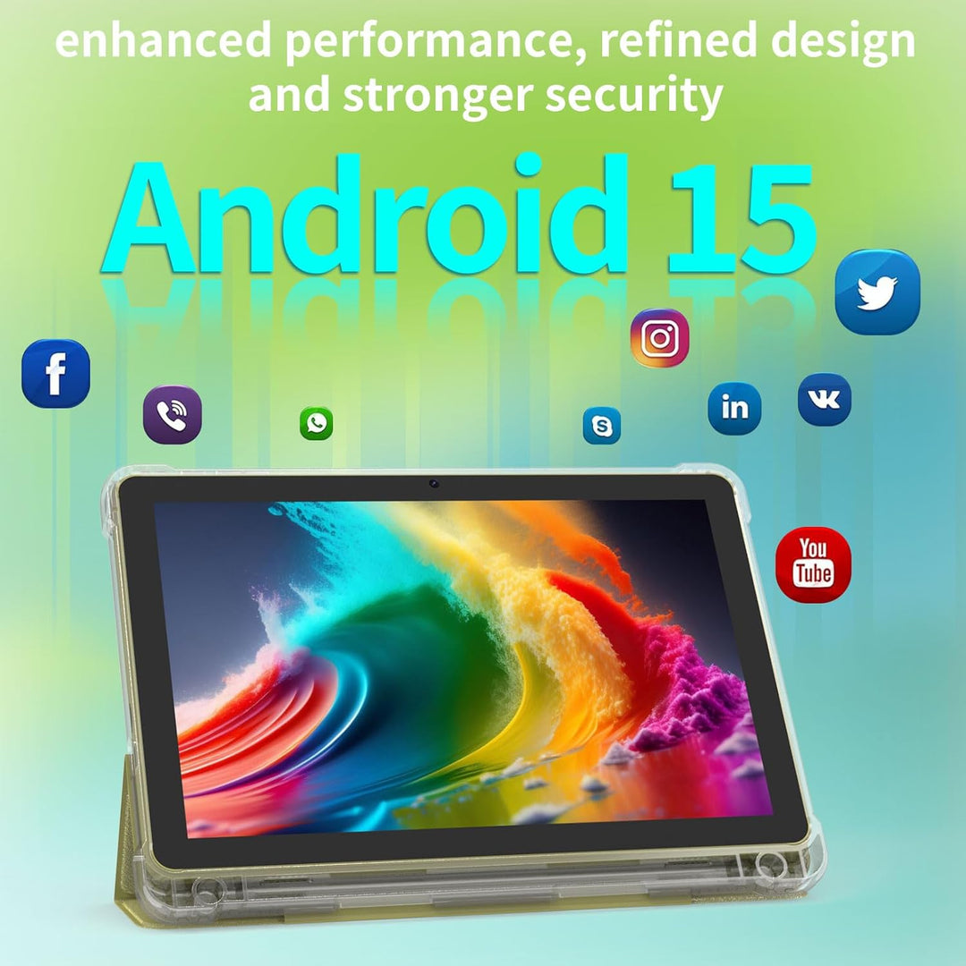 Tableta Android 15 de 10 pulgadas, 20GB RAM 128GB ROM 2TB Expand, C...
