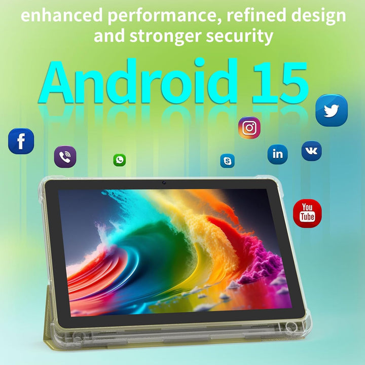 Tableta Android 15 de 10 pulgadas, 20GB RAM 128GB ROM 2TB Expand, C...