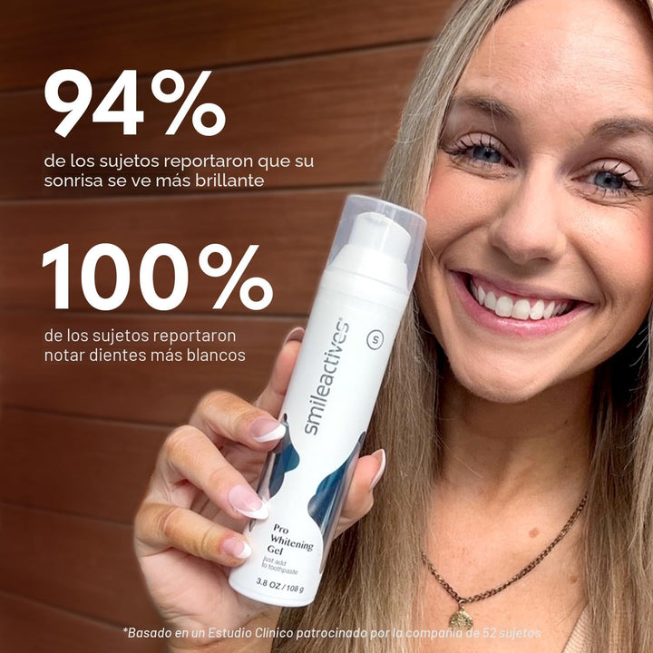 Smileactives Gel Blanqueador Dental para Pasta Dental con Peróxido...