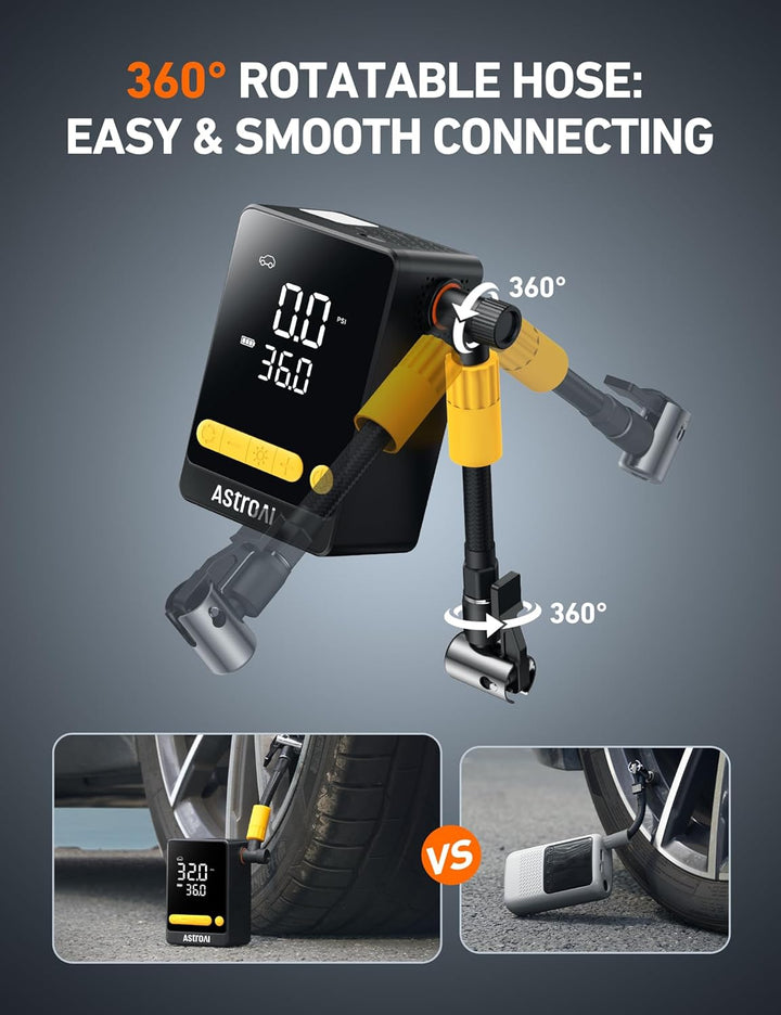 AstroAI L10 Mini compresor de aire portátil para inflador de neumát...