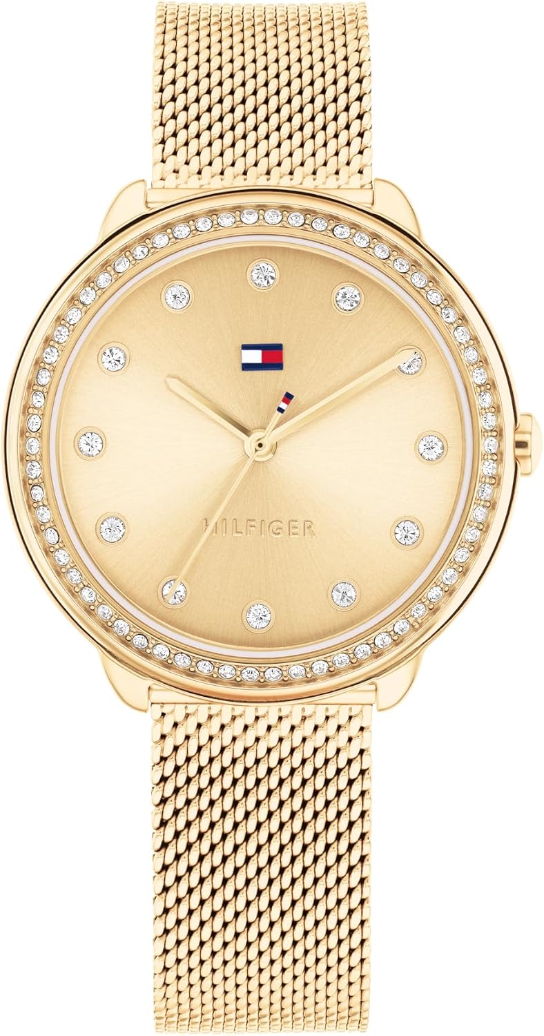 Reloj de vestir para mujer Tommy Hilfiger - 3H Quartz - Reloj de pulsera en acero inoxidable - Resistente al agua hasta 3 ATM/30 metros - Elegante reloj de moda premium para todas las ocasiones - 33 mm