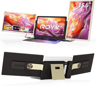 ROYY Extensor de pantalla para laptop Triple Monitor \u2013 Monitor...