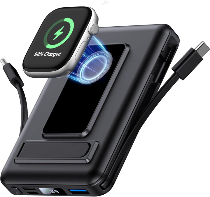 Vexnara - Cargador portátil magnético de 10000 mAh, banco de energí...