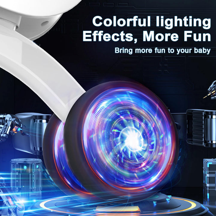 Bicicleta de equilibrio para bebés con iluminación colorida para ni...