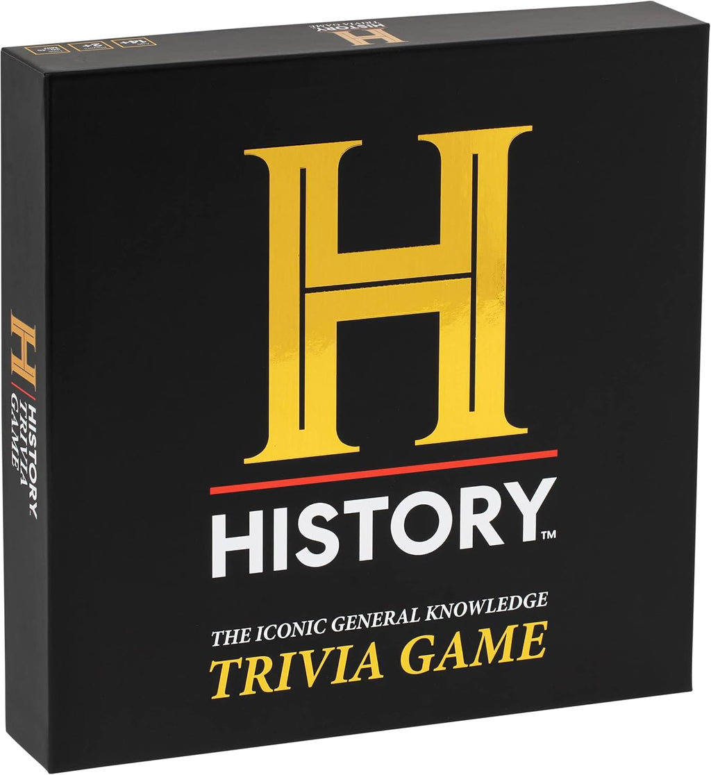 HISTORY Channel Trivia Game - Más de 2000 preguntas de conocimiento general | Juego de cartas de trivia oficial del canal HISTORY y juego de fiesta para adultos, familias y noche de juegos de mesa - Gran regalo para papá y aficionados a la historia