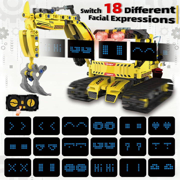 Juego de bloques de construcción de robot programable 5 en
