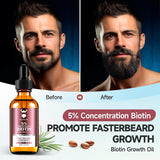 MistySprite Aceite de Biotina para barba para hombres \u2013 Concen...