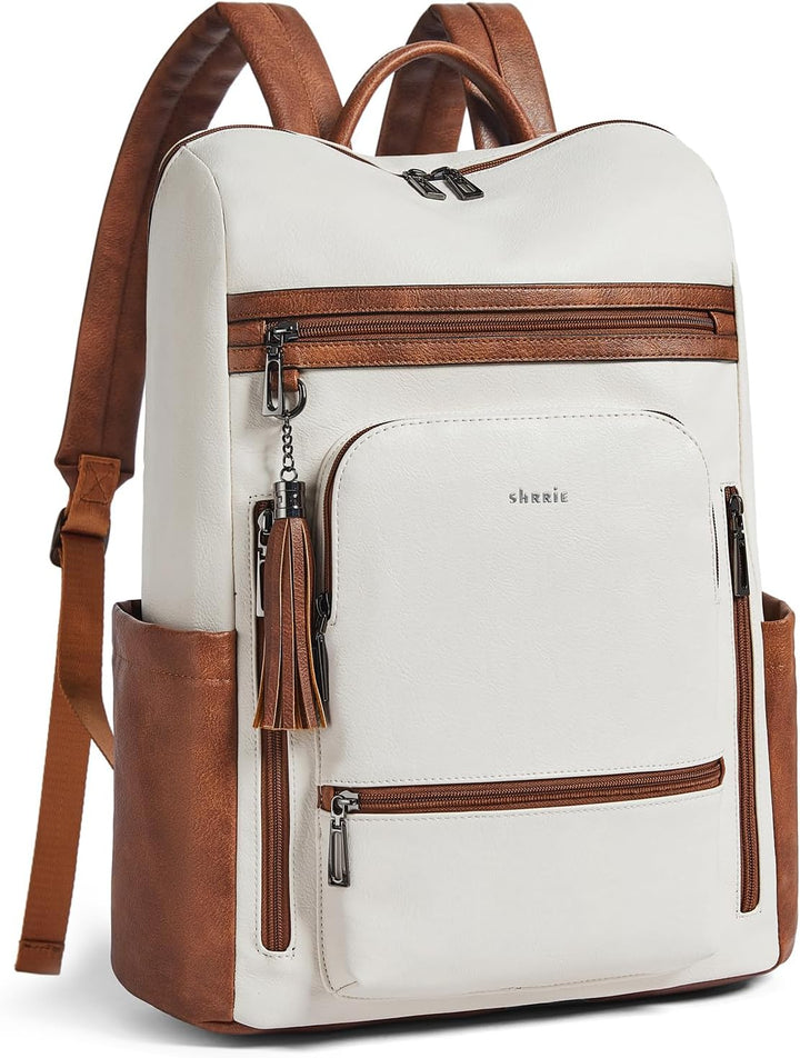 Shrrie Mochila de viaje grande mejorada para laptop con compartimen...