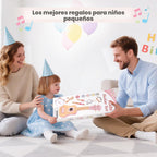 Vanplay Juego de guitarra rosa para niñas pequeñas, regalos de cumpleaños