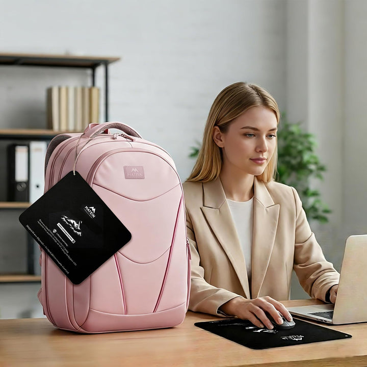 MATEIN HER Mochila de trabajo para laptop con compartimento para al...